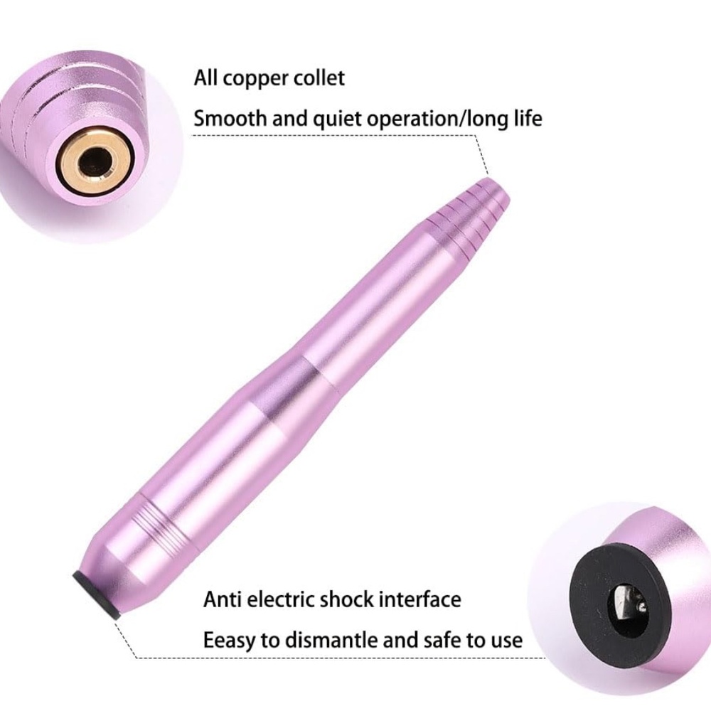 Pink Portable Electric USB Nail Drill Kit - Picture 3 of 7